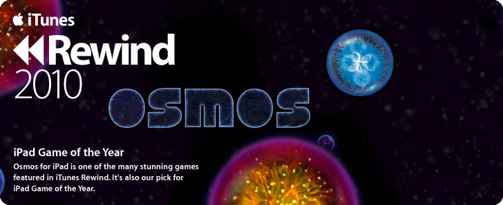 Osmos, iPad Game of the Year, 2010